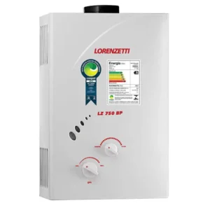 Aquecedor de Água a Gás Lz 750Bp Gn 7, 5 L/Min, Lorenzetti, 7412086, Branco, Médio