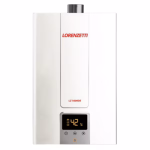 Aquecedor de Água a Gás LZ 1600 DE GN Digital 15 L/Min, Branco